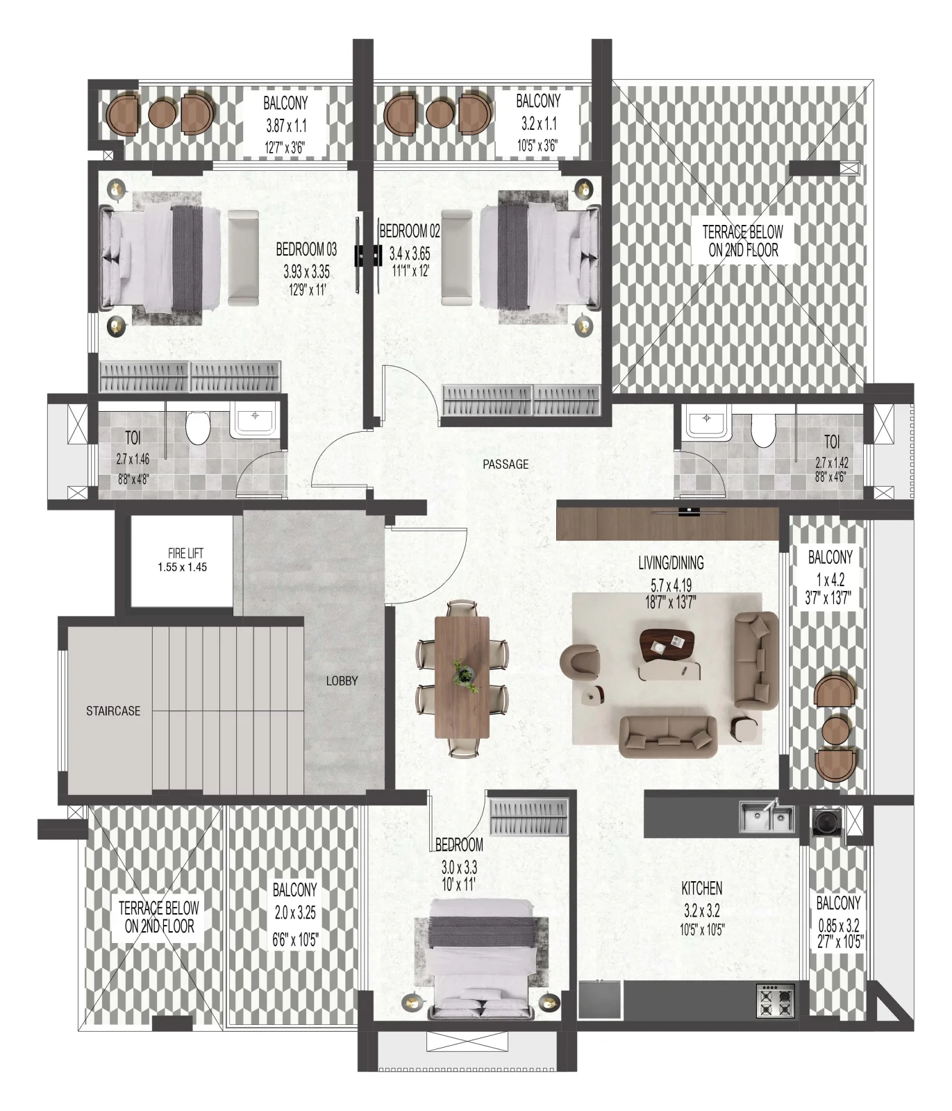 Rajas Residency project photo 2 | Design Metrics Rajas Residency — architecture & interior design project image 2 by Design Metrics, Alibag, Maharashtra